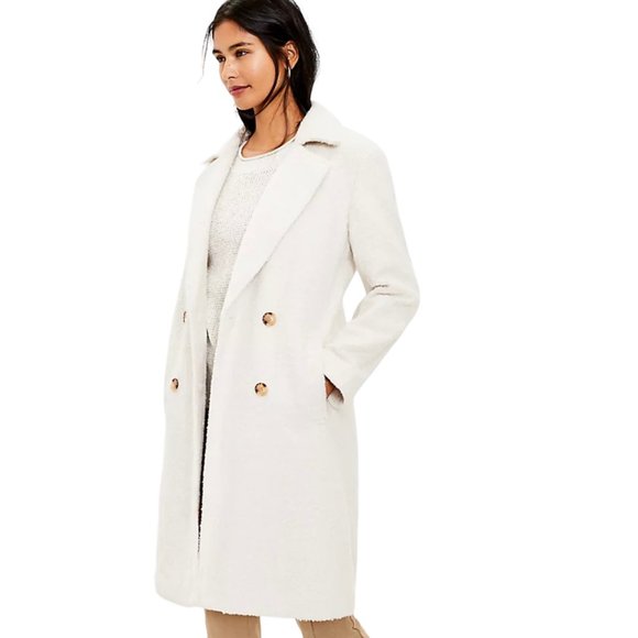 🆕 LOFT Softened Double Breasted Jacket - Picture 2 of 9